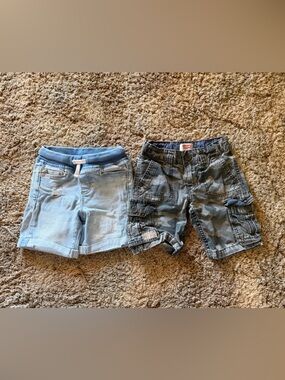 Old Navy Light Blue Ribbed Knit Shorts